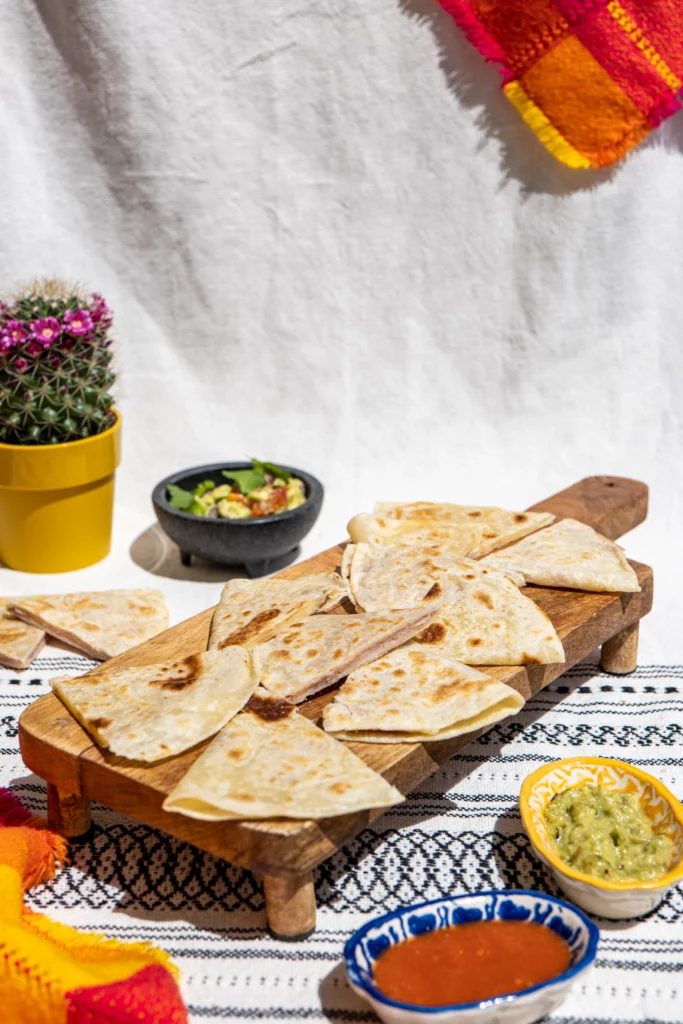 Quesadillas à base de tortillas de blé